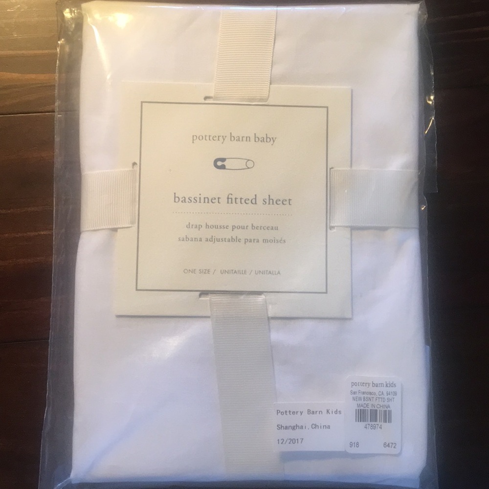 Bassinet fitted sheet